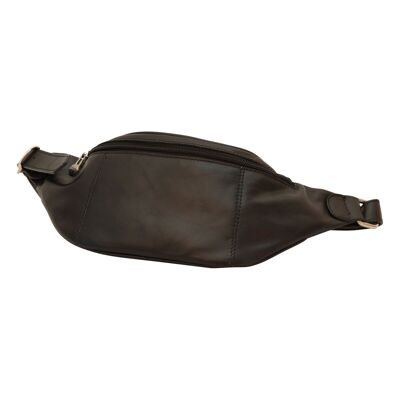 Leather belt bag - Black