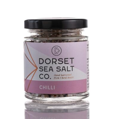 Sel de mer du Dorset infusé au piment 100g