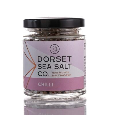 Mit Chili angereichertes Dorset-Meersalz 100 g