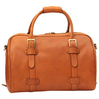 Leather travel bag. Colonial Brown