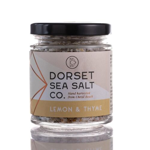 Lemon & Thyme infused Dorset Sea Salt 100g