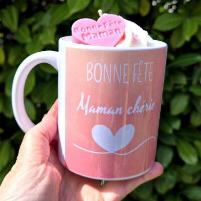 Bougie Gourmande Mug Fête des Mères Rose