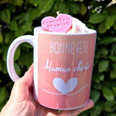 Gourmet Candle Mug Mother's Day Pink
