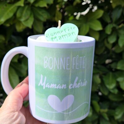 Gourmet Candle Mug Mother's Day Green