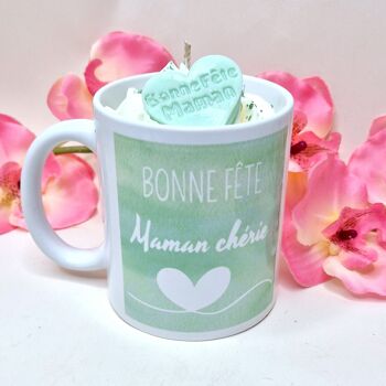 Bougie Gourmande Mug Fête des Mères Vert 3