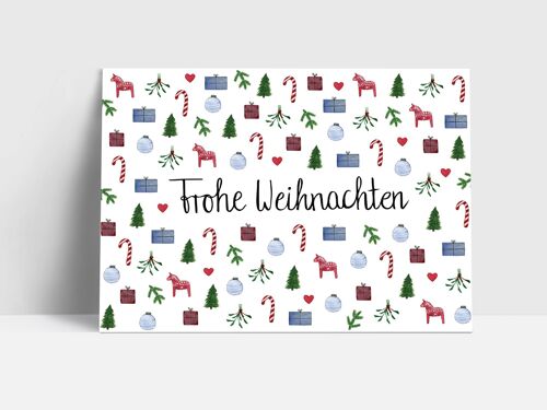 Postkarte, Frohe Weihnachten