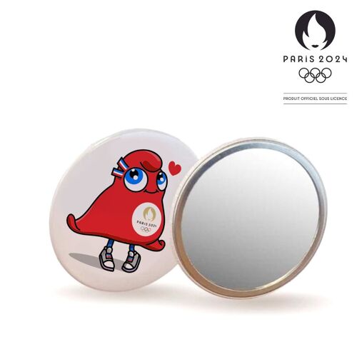 MIROIR DE POCHE MAQUILLAGE AMOUR JEUX OLYMPIQUES PARIS 2024