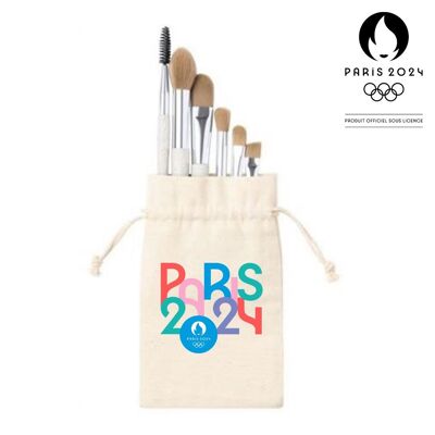 SET OF 6 MAKEUP BRUSHES PARIS 2024 OLYMPIC GAMES