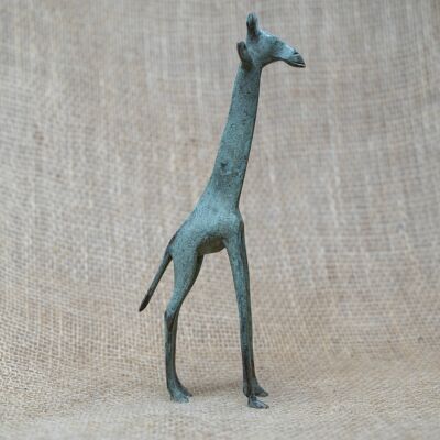 Girafe en bronze - Tchad 20cm.1
