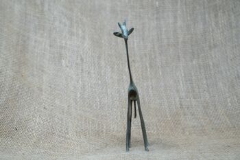 Girafe en bronze - Tchad 20cm.2 2