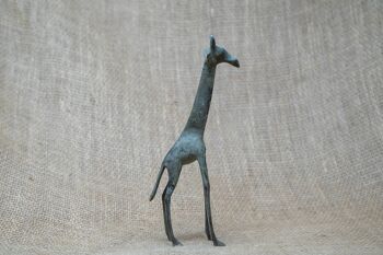 Girafe en bronze - Tchad 20cm.2 3