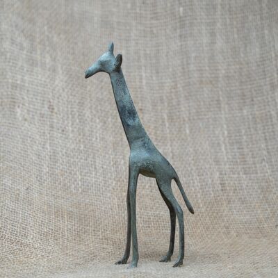 Girafe en bronze - Tchad 20cm.2