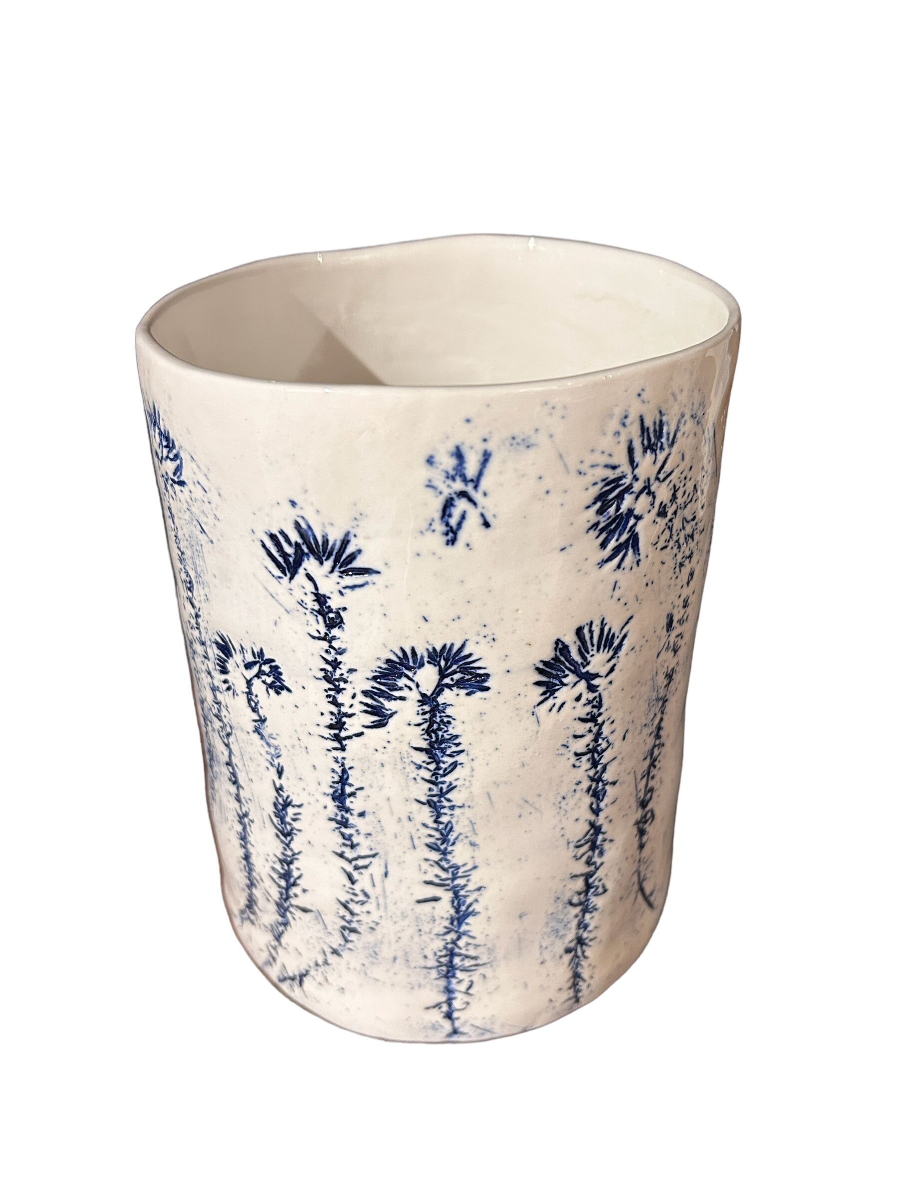 Vase Fynbos bleu cobal