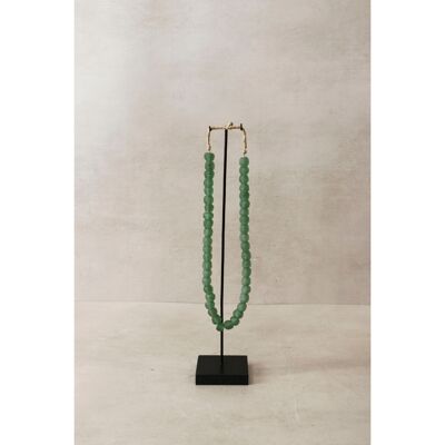 Halskette aus Ghana-Glasperlen, Grün – 83.2