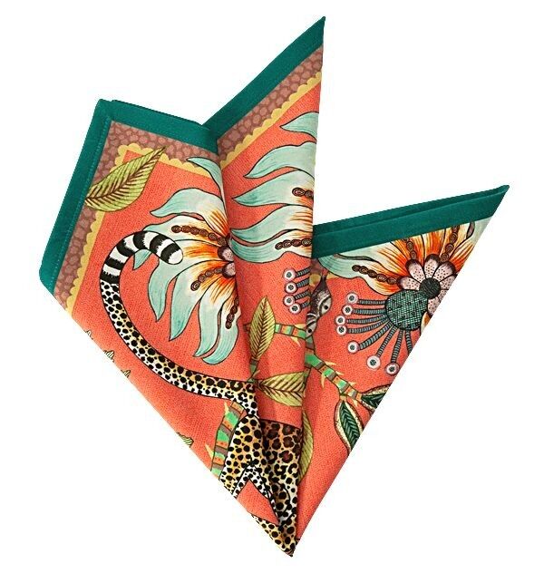 Ardmore - Serviettes Léopard En Corail