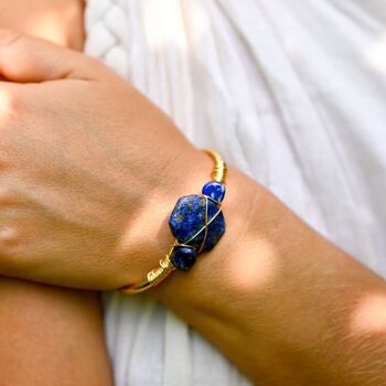 Bracelet jonc Lapis Lazuli 1