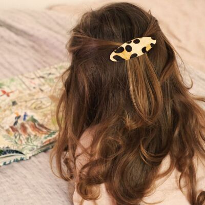 Coppia di mollette sabbia e leopardo