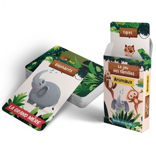 JEU DE CARTES 5 FAMILLES - ANIMAUX