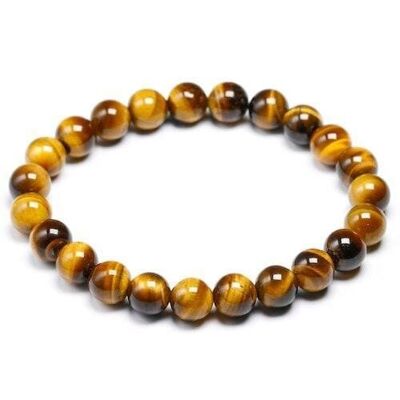 8mm tiger eye beaded bracelet