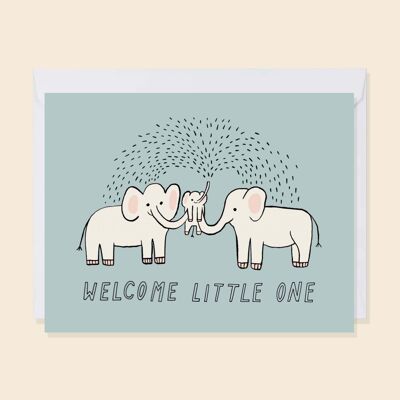 Welcome little one - Greeting card (folded)