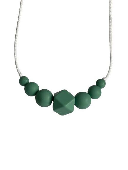 Collier Sensoriel Allaitement - Mini Poosh Eucalyptus