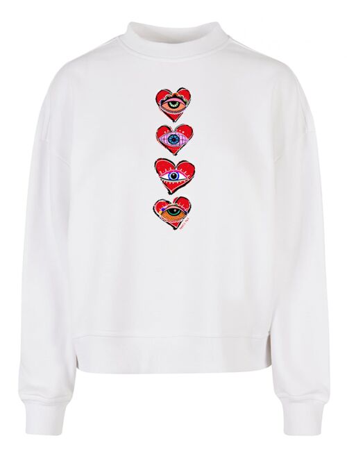 Limited Sweater Boxy Eyes Heart