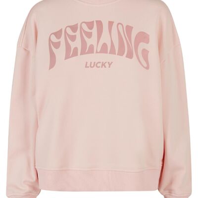 Limited Sweater Boxy Feeling Lucky Peach Velvet