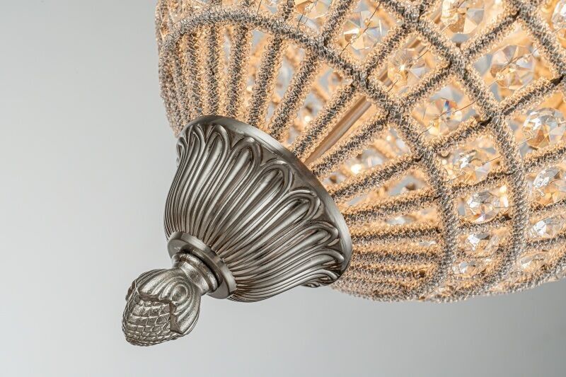 Chandelier Empire 65 cm - Silver - Iron
