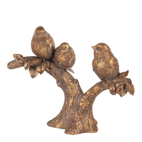 Fig. Birds on twig 25 cm resin