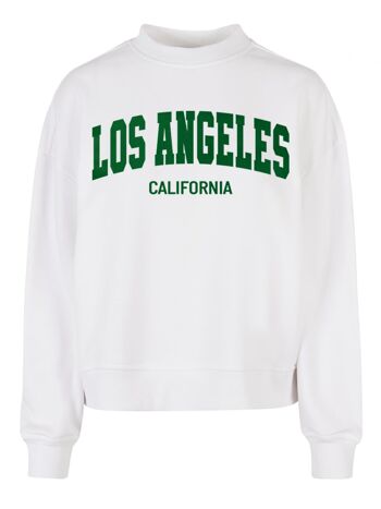 Pull Limited Boxy Los Angeles Velours Vert 1