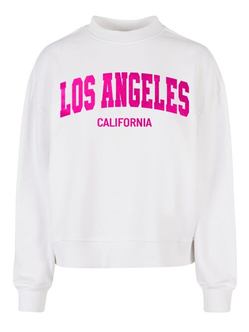Limited Sweater Boxy Los Angeles Neon Pink Velvet