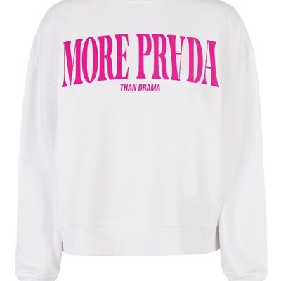 Suéter limitado Boxy Más Prada Terciopelo rosa neón