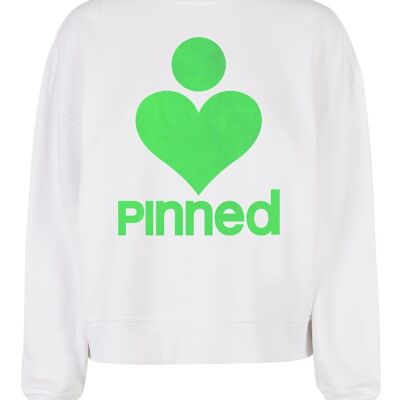 Limited Sweater Boxy PiNNED Neon Green Velvet