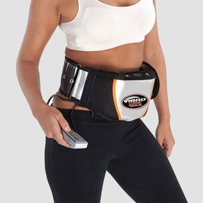Vibrating and heated slimming belt