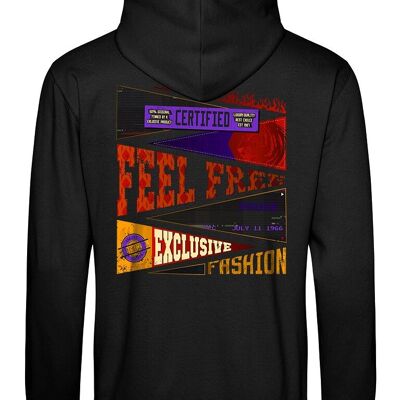 Hoodie Feel Free Back