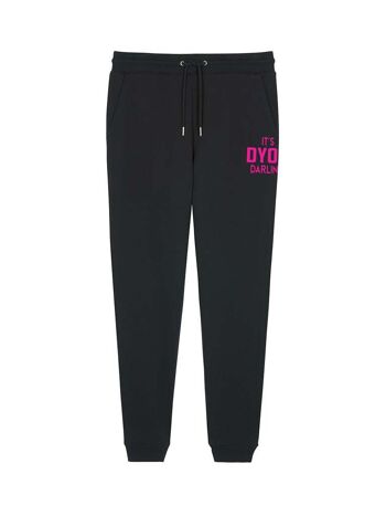 Pantalon de jogging limité Dyor Darling en velours rose vif 1