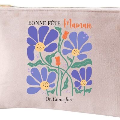 “Happy Mother’s Day” velvet pencil case, special Mother’s Day