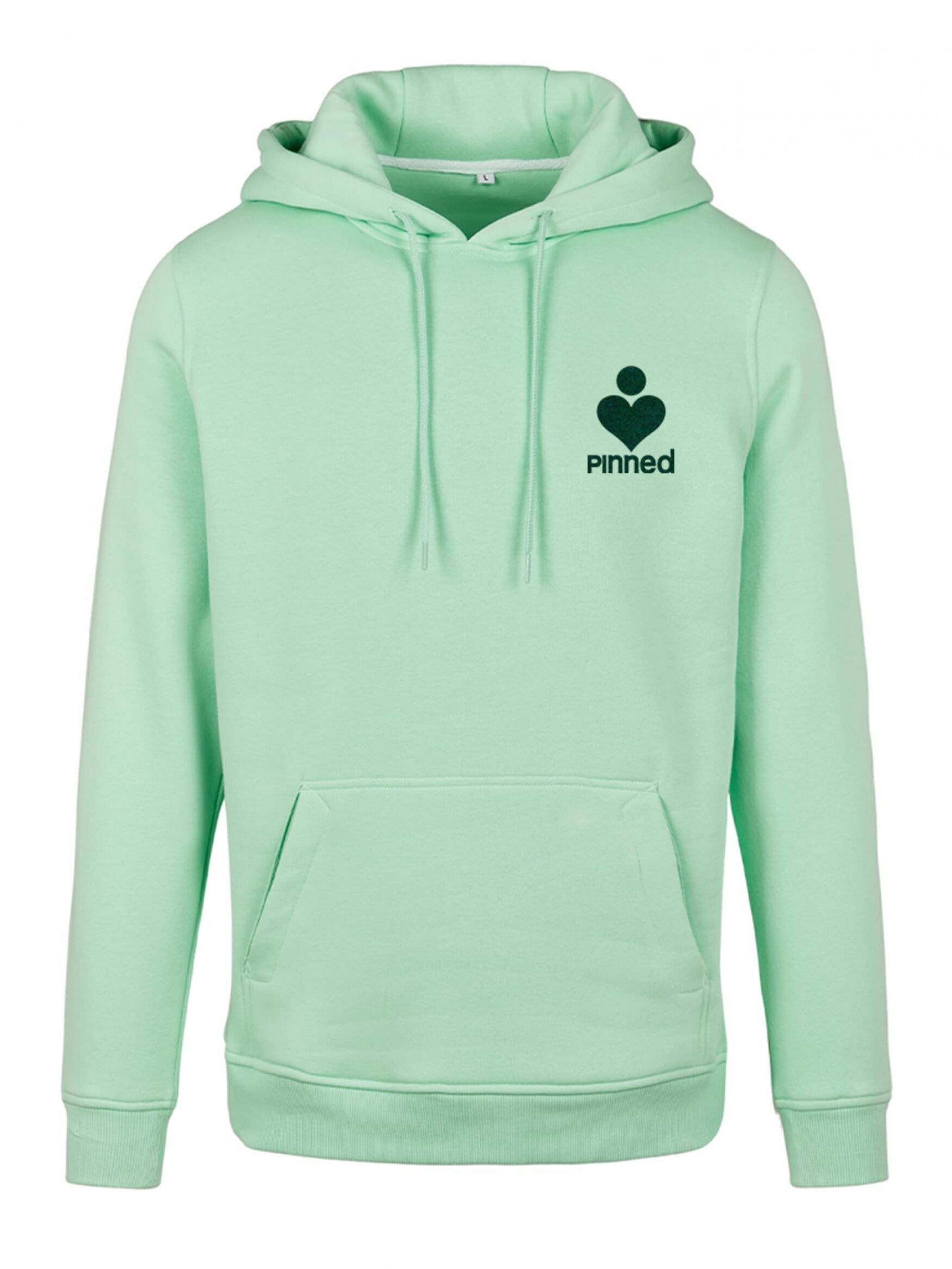 Felpa con cappuccio limitata Pinned petto in velluto verde