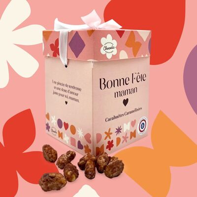 CHOCODIC - MAXI GIFT CUBE OF ROASTED PEANUTS - MOTHER'S DAY HAPPY MOM'S DAY