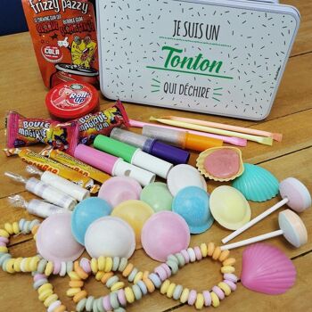 Coffret bonbons des années 80  "Je suis un tonton qui déchire" 3