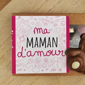 Oursons "Ma maman d'amour" au chocolat au lait x 3 3