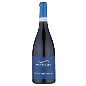 Blue Label, Montepulciano d’Abruzzo DOC 2021, PIANDIMARE, vin rouge fruité et rond