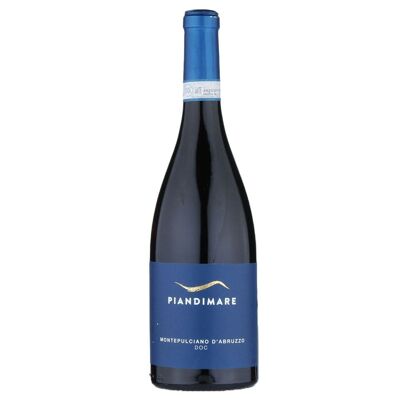 Etichetta Blu, Montepulciano d'Abruzzo DOC 2021, PIANDIMARE, vino rosso fruttato e rotondo