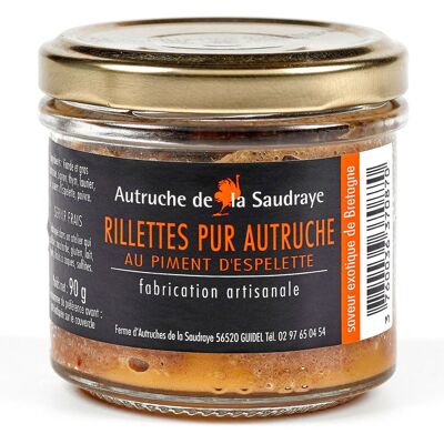 Rillettes Puras de Avestruz con Pimiento de Espelette – 90 g