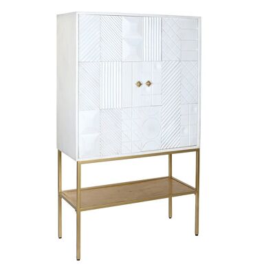 CREDENZA METALLO MANGO 91X44X152 BIANCO MB200449