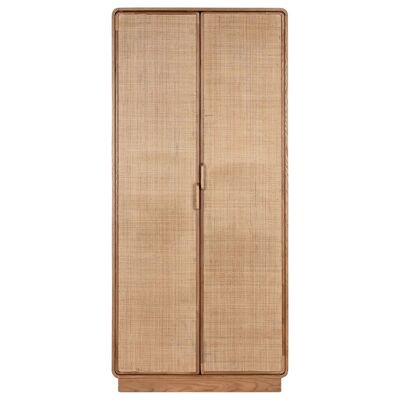 RATAN OAK CABINET 91X45X203 NATURAL MB211508
