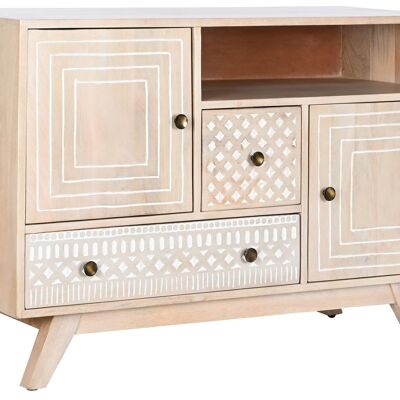 POIGNÉE DE BUFFET 115X42X75 BORDURE BLANCHE MB207569