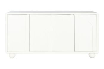 BUFFET MDF 160X37X85 4 PORTES 3D BLANC MB208133 7