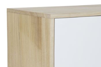 BUFFET PAULOWNIA MDF 100X35X65 4 TIROIRS NATUREL MB179849 3