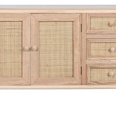 BUFFET IN RATAN PAULOWNIA 90X35X61 16,00 NATURALE MB212237